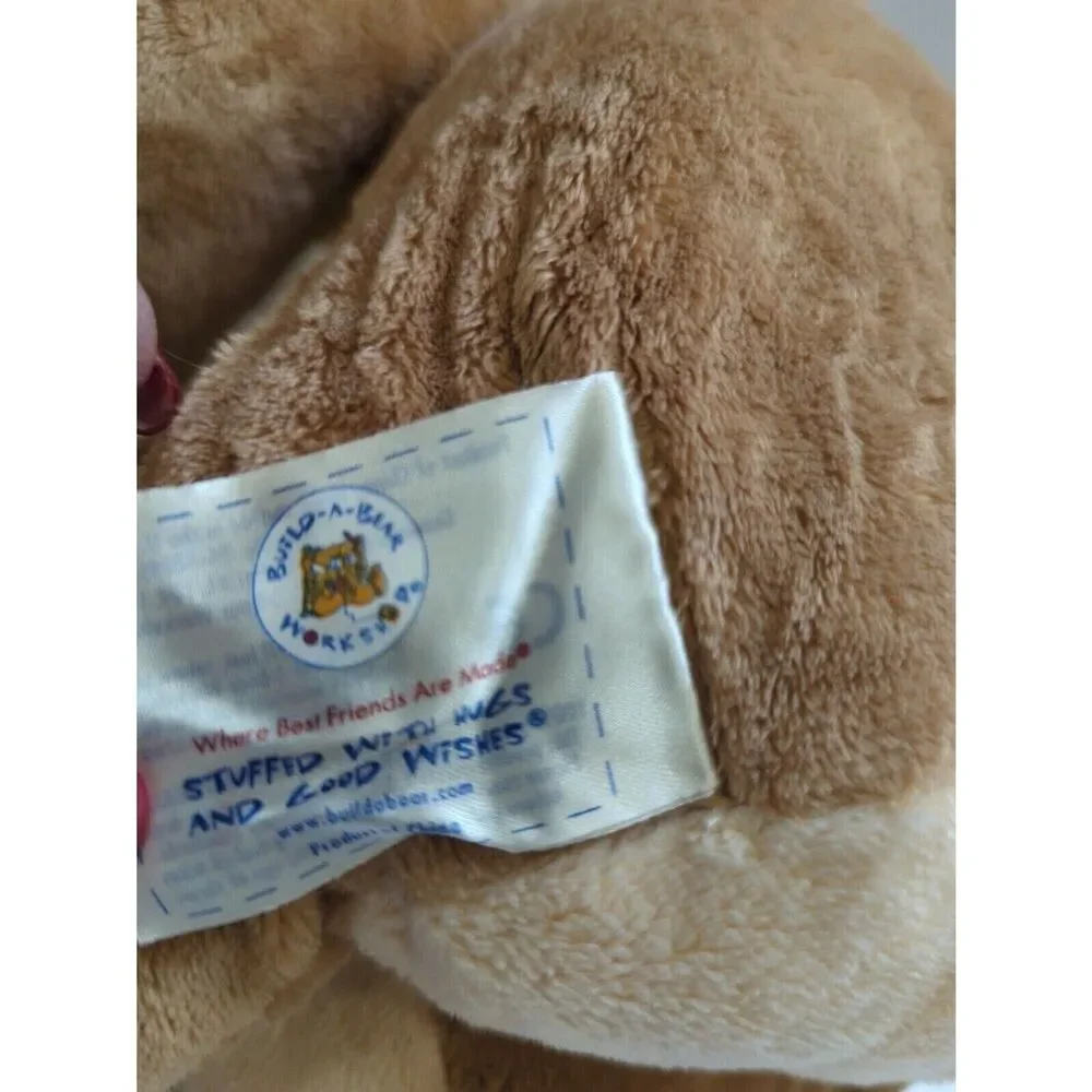 Build a Bear Retired Velvet Hugs Teddy Bear‎ Soft Beige Tan Plush BABW